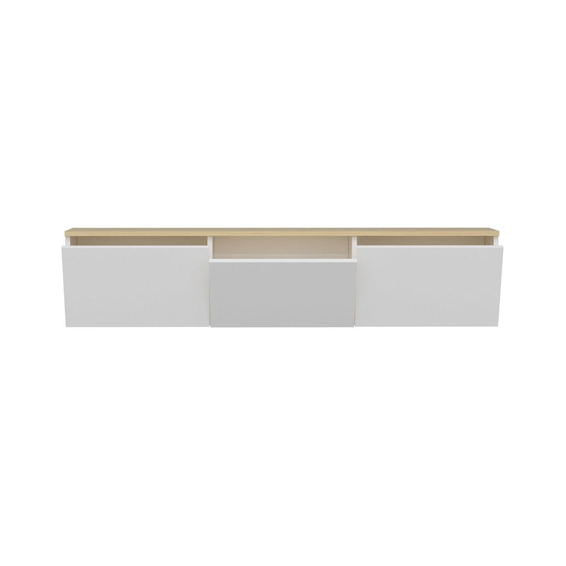 COMODA TV Neon cu 3 Compartimente, Alb, 160 x 35 x 32 cm