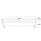 Comoda TV Telvira 19, Stejar, 180x56x36 cm