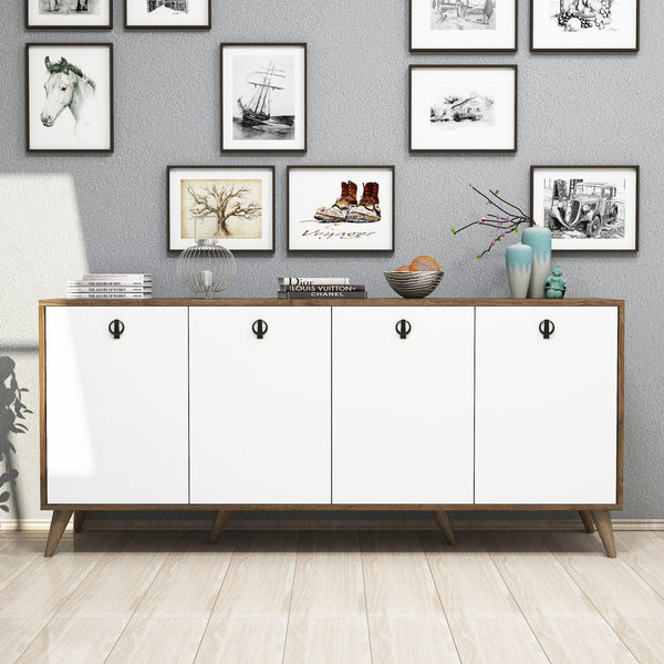 Consola Nowe cu 4 Usi, Nuc, 180x80x45 cm