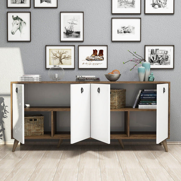 Consola Nowe cu 4 Usi, Nuc, 180x80x45 cm