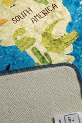 Covor de Copii World Map, Multicolor, 190x140 cm