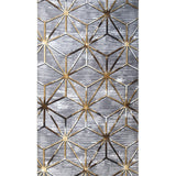 Covor de Hol Diamond, Lavabil, Antibacterian, Antiderapant, Gri, 300x80 cm