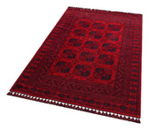 Covor de living / dormitor Maze Home BUHARI, Lavabil, Retro Oriental, Rosu, 120x180 cm