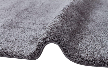 Covor de living / dormitor Maze Home Comfort Shaggy, Antiderapant, Gri, 80x150 cm