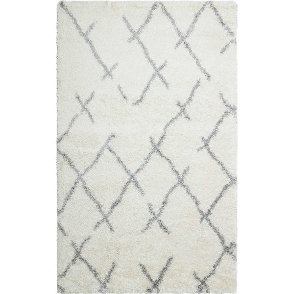 Covor de living / dormitor Maze Home Loft, Crem - Gri, 120x180 cm