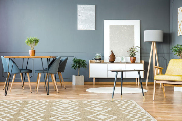 Covor de living / dormitor Maze Home Mondo Reversibil, Cream Beige 01 (diverse dimensiuni), 80x150 cm