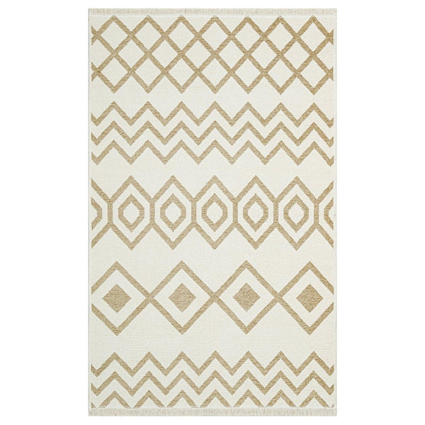 Covor de living / dormitor Maze Home Mondo Reversibil, Cream Beige 01 (diverse dimensiuni), 80x150 cm