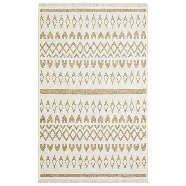 Covor de living / dormitor Maze Home Mondo Reversibil, Cream Beige 03 (diverse dimensiuni), 120x180 cm