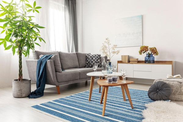 Covor de living / dormitor Maze Home Mondo Reversibil, Dream Blue 02 (diverse dimensiuni), 120x180 cm
