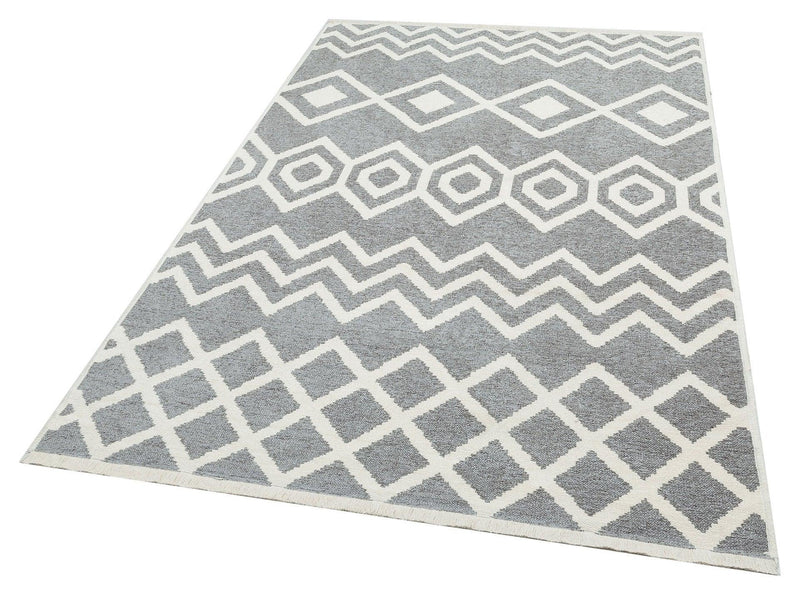 Covor Maze Home MONDO, Reversibil, Harmony Silver 01 - Adorehome.ro - Covoare - Maze - MD 01 SILVER _ 80*150
