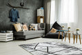 Covor de living / dormitor Maze Home PALMA, Antracit, 160x230 cm