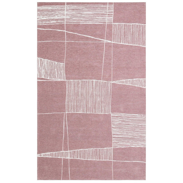 Covor de living / dormitor Maze Home Palma, Roz - Alb, 135x200 cm