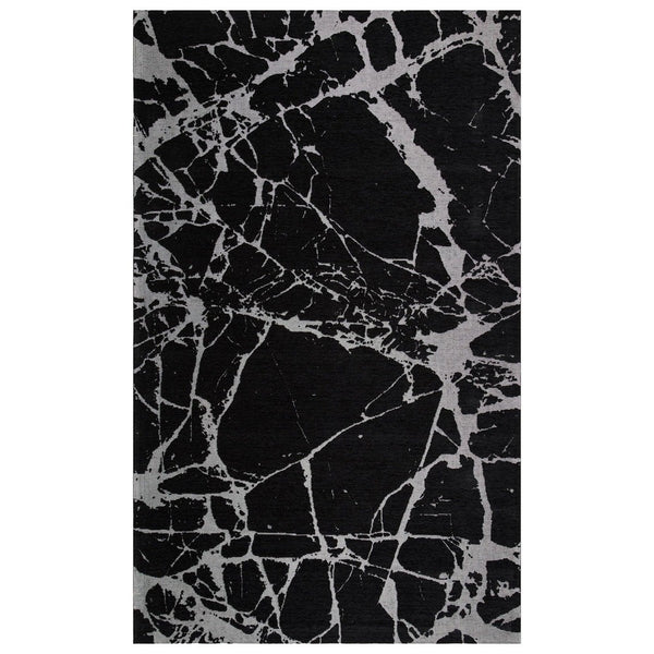 Covor de living / dormitor Maze Home Smart, Gri - Negru (diverse dimensiuni), 120x180 cm