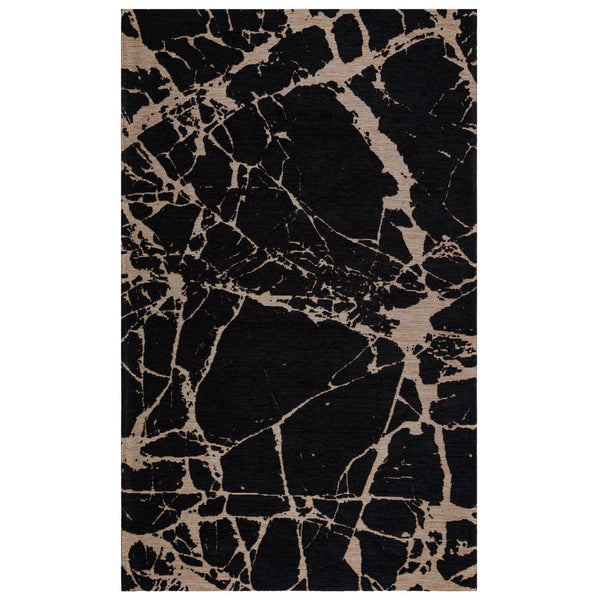 Covor de living / dormitor Maze Home Smart, Negru - Auriu (diverse dimensiuni), 120x180 cm