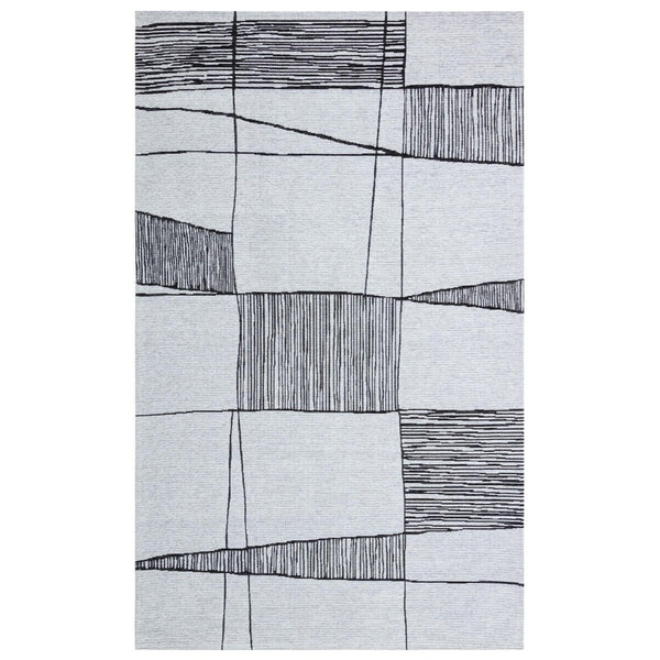 Covor Maze Home Palma, Gri - Negru (diverse dimensiuni), 80x150 cm