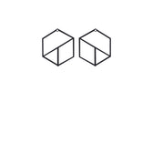 Cuier de hol metalic Geometric, Negru, 20x1x40 cm