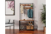 Cuier Tifo cadru metal, Negru, 86 x 172 x 30 cm