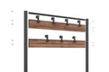 Cuier Tifo cadru metal, Negru, 86 x 172 x 30 cm