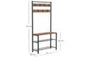 Cuier Tifo cadru metal, Negru, 86 x 172 x 30 cm