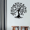 Decoratiune de perete Metal Agac, Negru, 60x0.15x60 cm