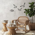Decoratiune de perete Metal Birds Sorty - 443, Negru, 1.5x20x22 cm