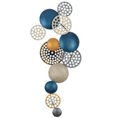 Decoratiune de perete Metal Enzo, Multicolor, 8x42x90 cm