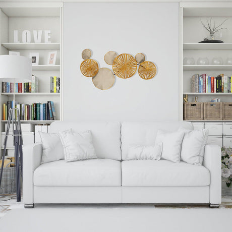 Decoratiune de perete Metal Gusto, Multicolor, 35 x 79 cm