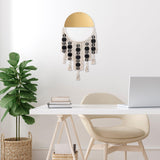 Decoratiune de perete Metal Ivamac, Aur, 90x1x42 cm