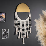 Decoratiune de perete Metal Ivamac, Aur, 90x1x42 cm