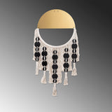 Decoratiune de perete Metal Ivamac, Aur, 90x1x42 cm