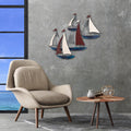 Decoratiune de perete Metal Kadirga, Multicolor, 73x1x88 cm