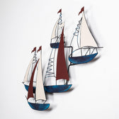 Decoratiune de perete Metal Kadirga, Multicolor, 73x1x88 cm