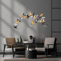 Decoratiune de perete Metal Kirlangiç, Multicolor, 62x1x137 cm