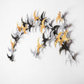 Decoratiune de perete Metal Kirlangiç, Multicolor, 62x1x137 cm