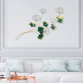 Decoratiune de perete Metal Okeyto, Multicolor, 120 x 100 x 4 cm