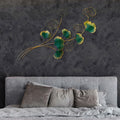 Decoratiune de perete Metal Okeyto, Multicolor, 120 x 100 x 4 cm