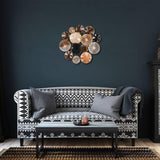 Decoratiune de perete Metal Sanatsal, Multicolor, 90x1x32 cm