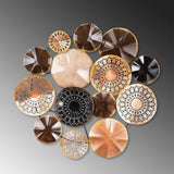 Decoratiune de perete Metal Sanatsal, Multicolor, 90x1x32 cm