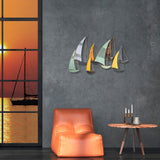 Decoratiune de perete Metal Soykan , Multicolor, 111 x 70 x 8 cm