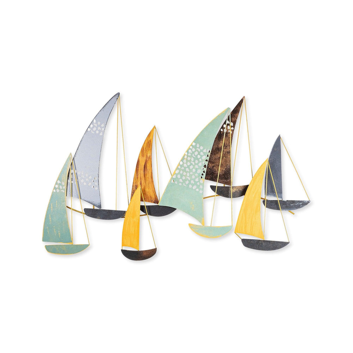 Decoratiune de perete Metal Soykan , Multicolor, 111 x 70 x 8 cm