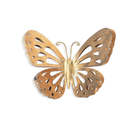 Decoratiune de perete Metal Tanelorn, Aur, 29x0.15x32 cm