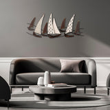 Decoratiune de perete Metal Uskuna, Multicolor, 52x1x123 cm