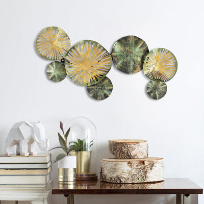 Decoratiune de perete Metal Yasemin, Multicolor, 38 x 74 cm