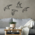 Decoratiune de perete Metal Zevahir, Negru, 24x0,12x100 cm