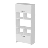 Dulap Bucatarie cu loc de Microunde si Rafturi, Alb, 65 X 180 X 35 Cm