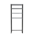 Dulap De Baie Salzgitter cu 4 Rafturi si cadru Metal, Alb, 54 X 150 X 18 Cm