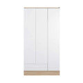 Dulap Haine Adore Base, 3 usi, 1 sertar, Alb, 103 x 198 x 52 cm
