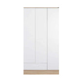 Dulap Haine Adore Base, 3 usi, 1 sertar, Alb, 103 x 198 x 52 cm