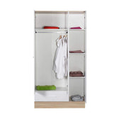 Dulap Haine Adore Base, 3 usi, 1 sertar, Alb, 103 x 198 x 52 cm