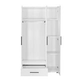Dulap Haine Adore Trendline, 3 usi, 1 sertar, Alb - Stejar, 103x187x52 cm - Alb